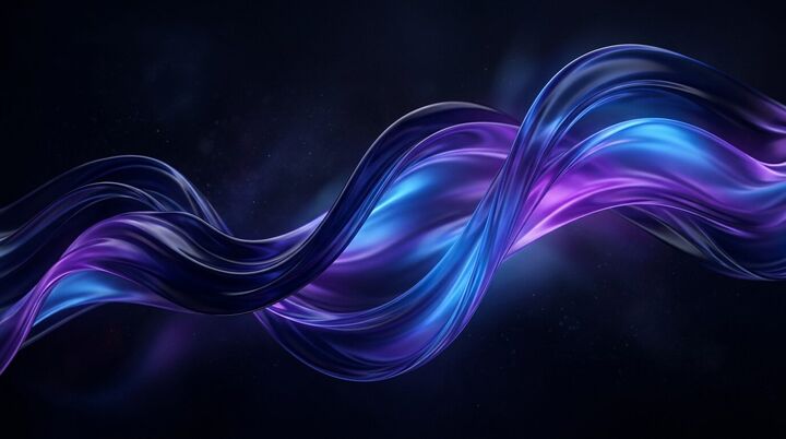 Aurora Flow — Abstract Rainmeter wallpaper