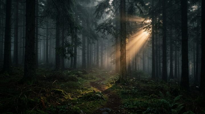 Deep Woods — Nature Rainmeter wallpaper